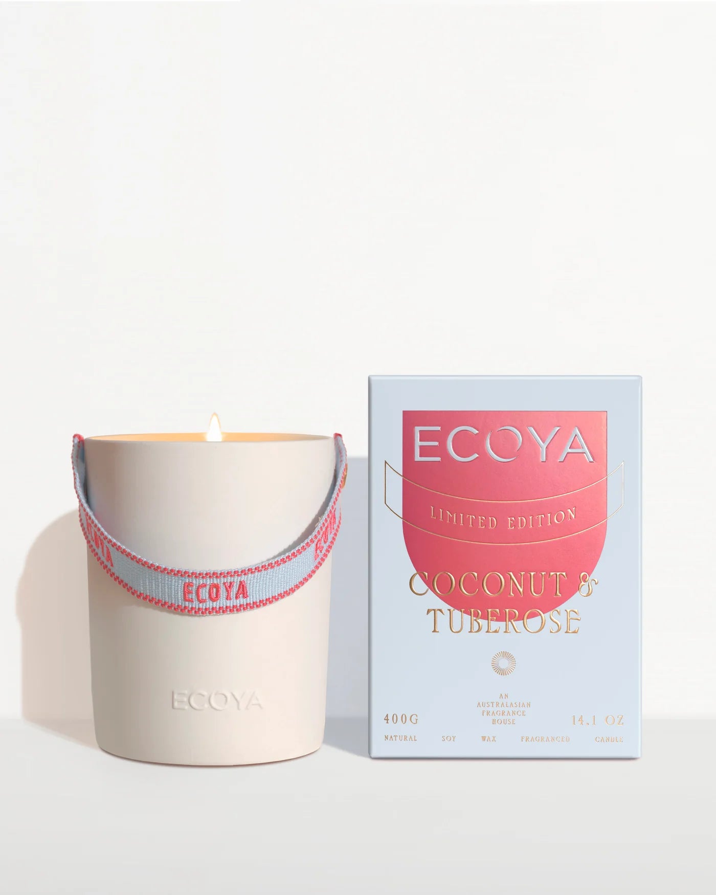 ECOYA - Coconut & Tuberose Ceramic Candle