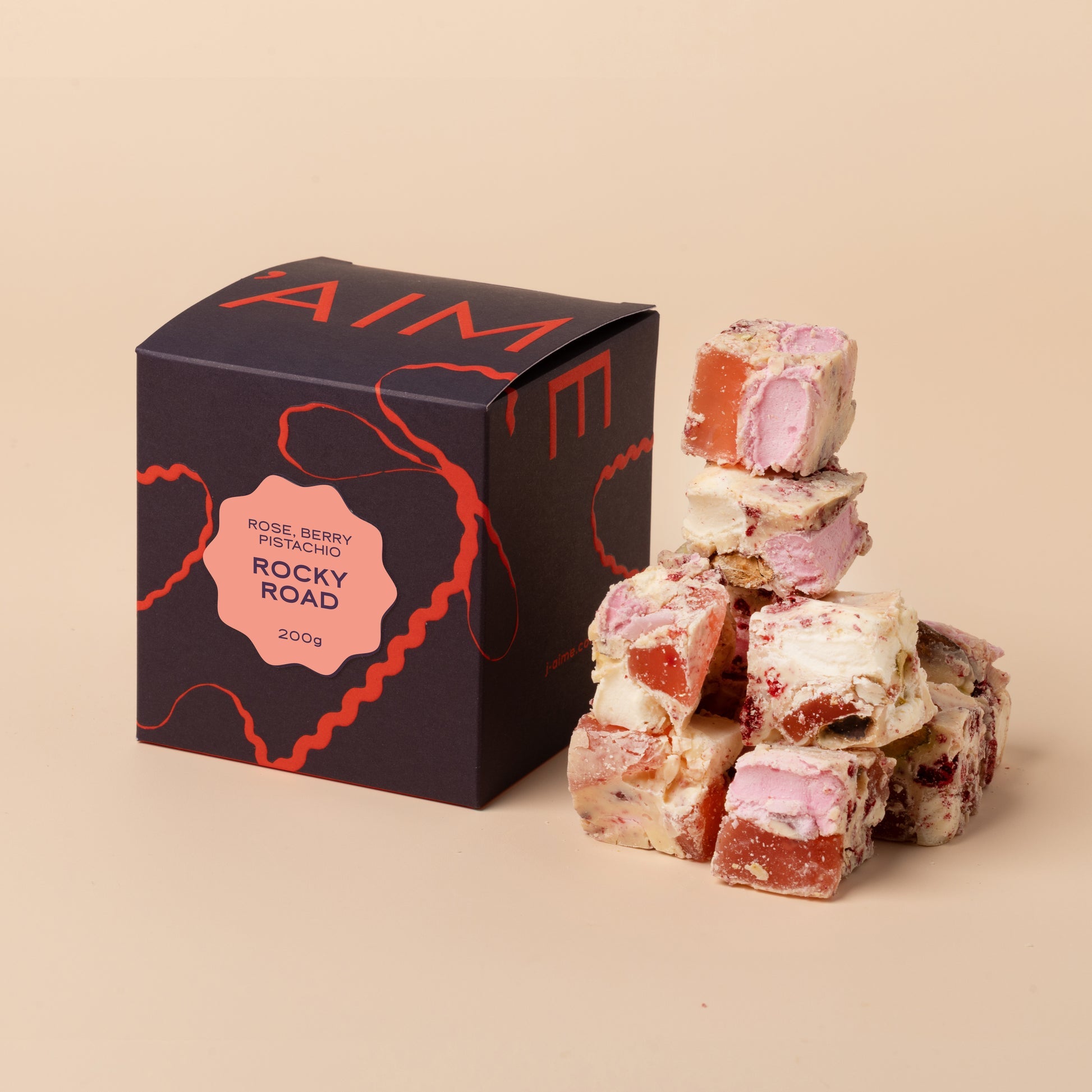 J'AIME Rocky Road, Rose, Berry & Pistachio