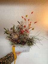 Mustard Concrete Arrangement