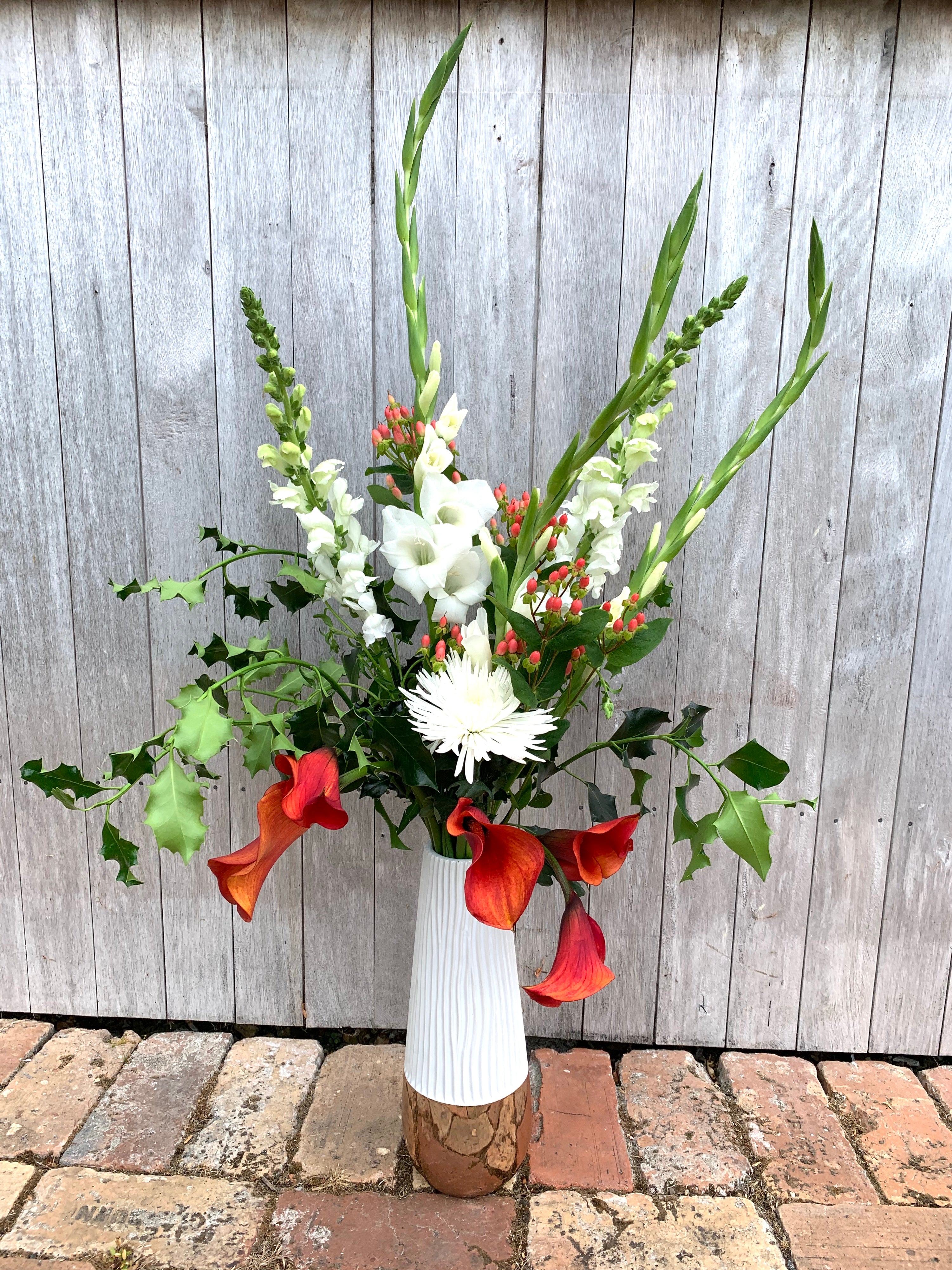 Pretty Christmas Vase Arrangement