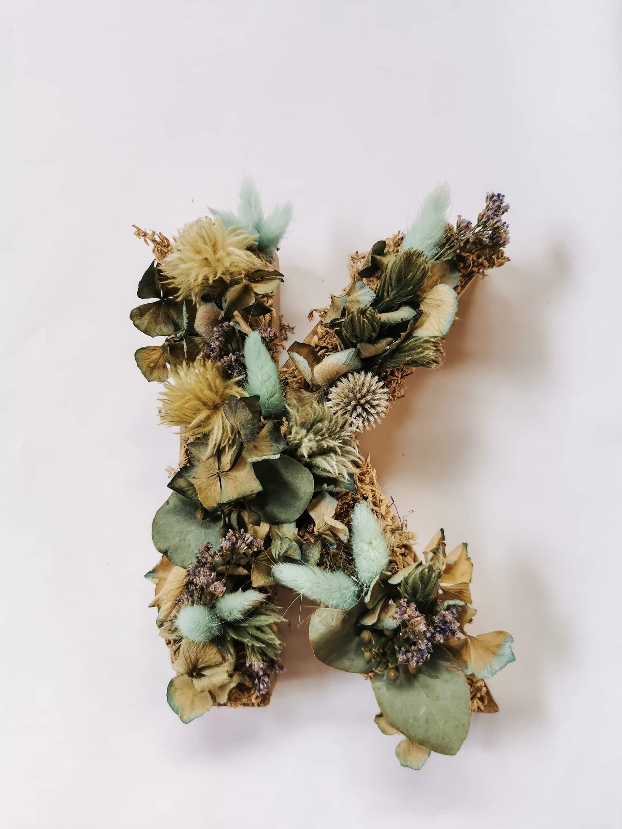 Dried Floral letters