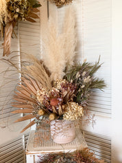 Dried Arrangement in Ceramic pot