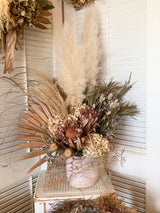 Dried Arrangement in Ceramic pot