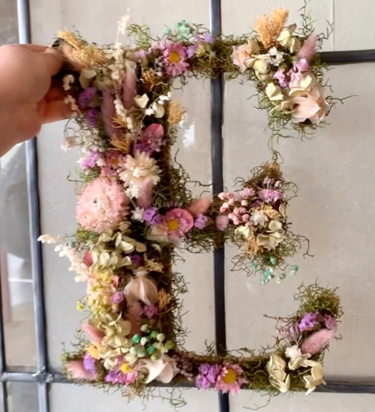 Dried Floral letters