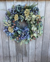 Blue Dried Wreath