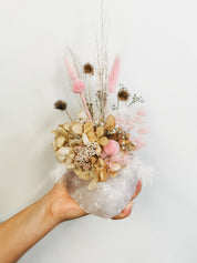 Rose Quartz Dried Arrangement