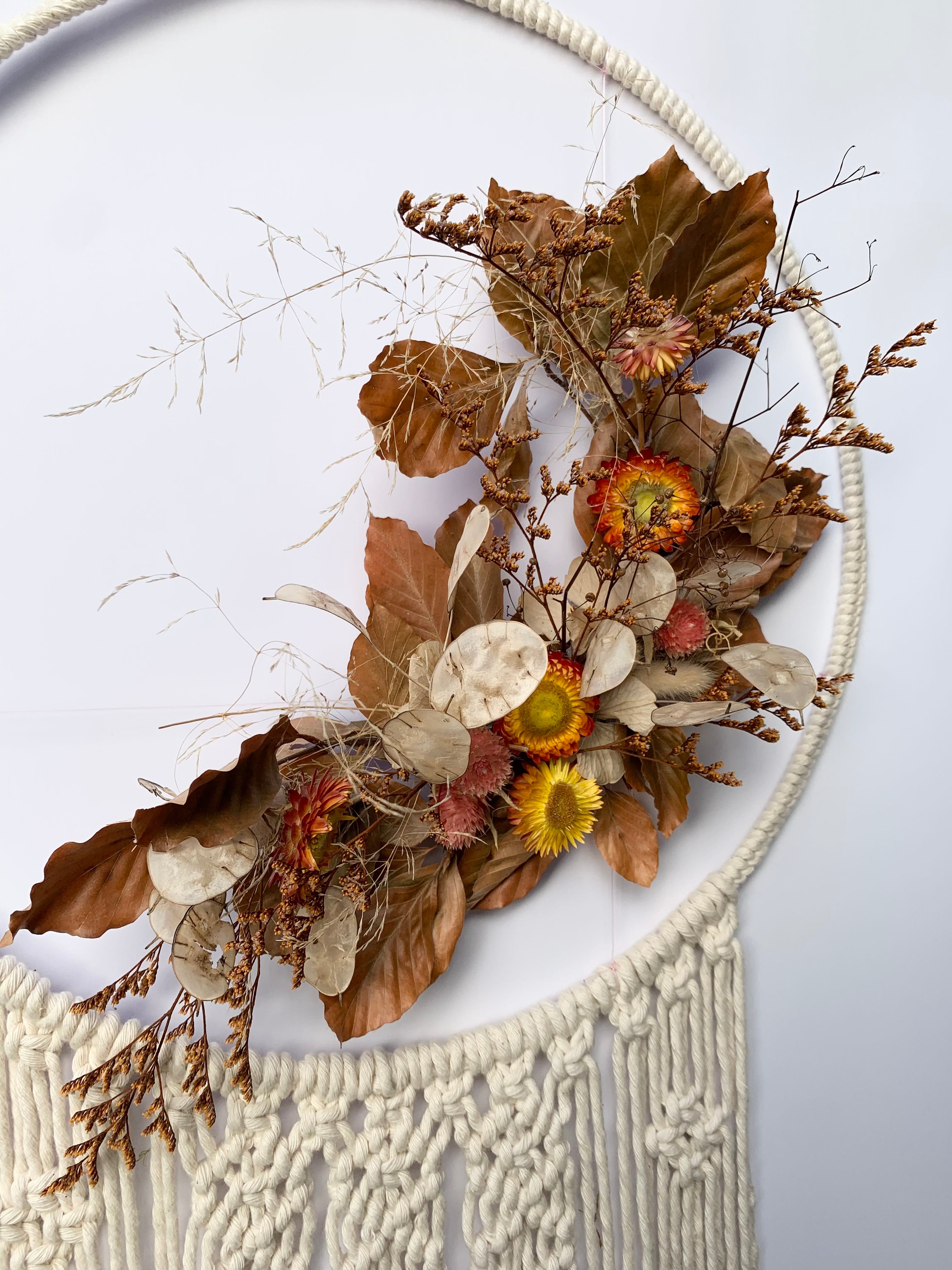 Floating Sunset Macramé Wreath