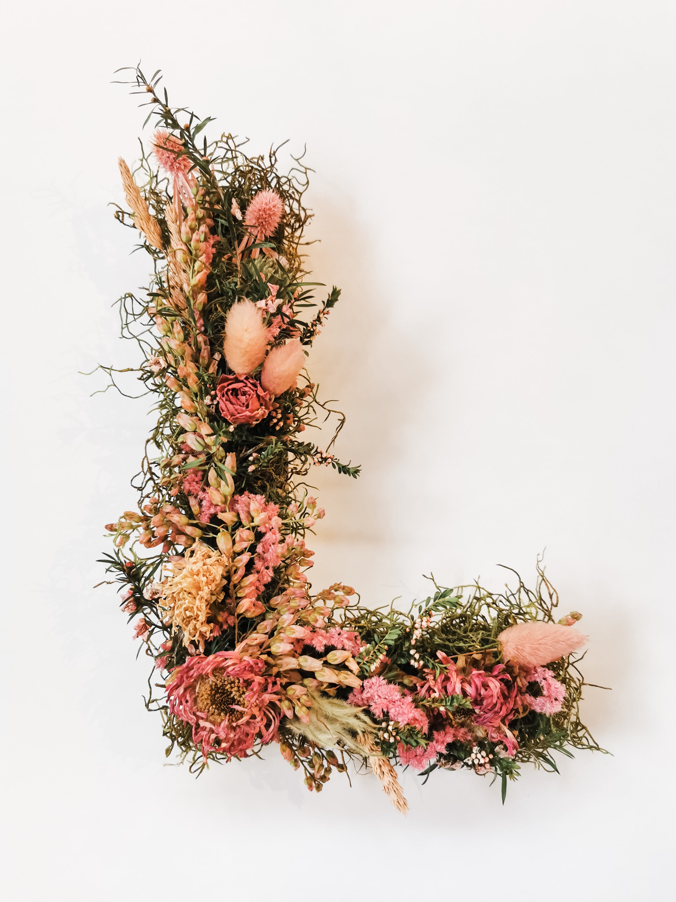 Dried Floral letters