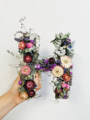 Dried Floral letters