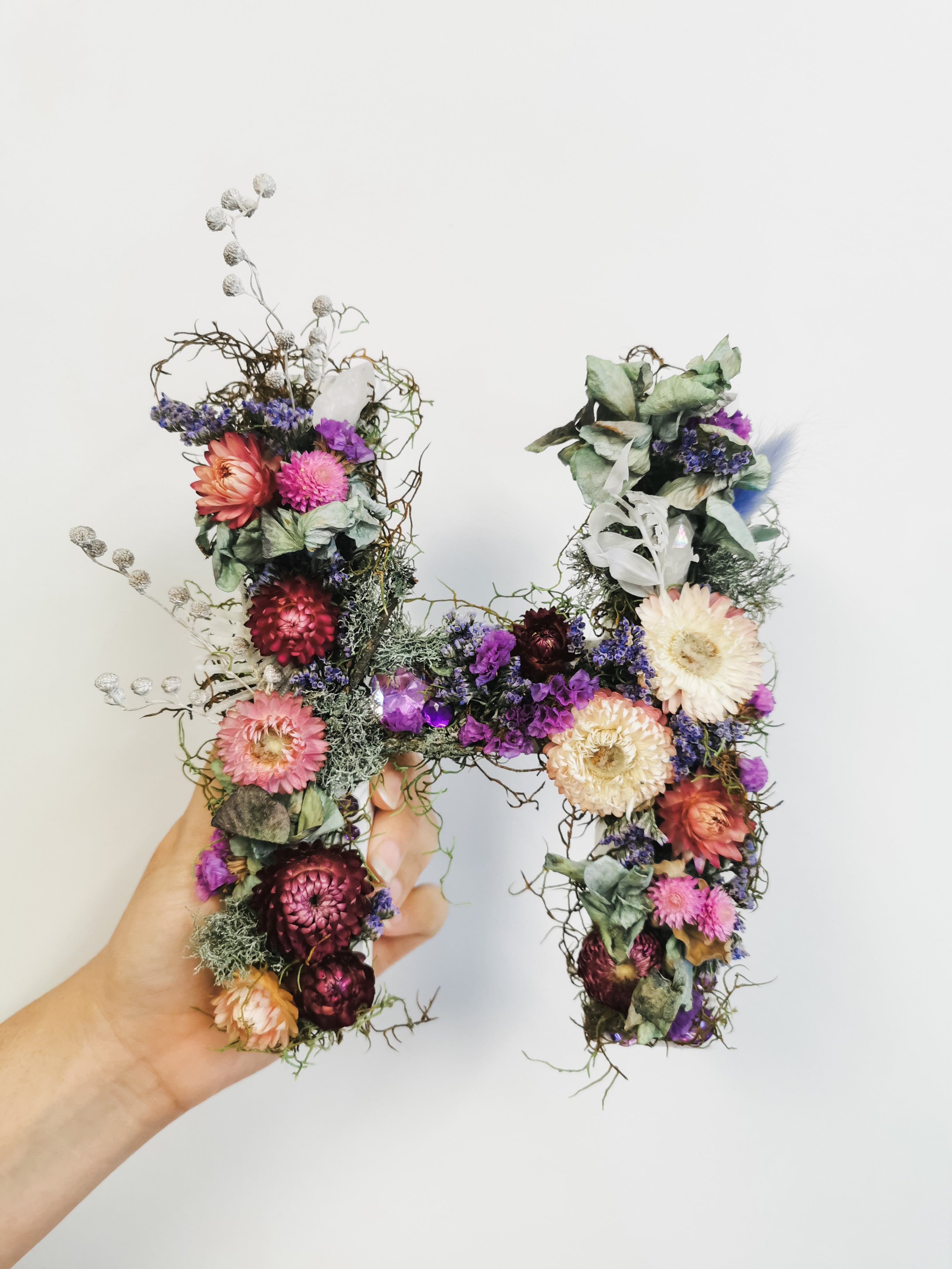 Dried Floral letters