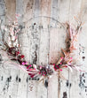 Large Pink dried wreath