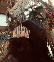 Quartz Crystal Hair Clip