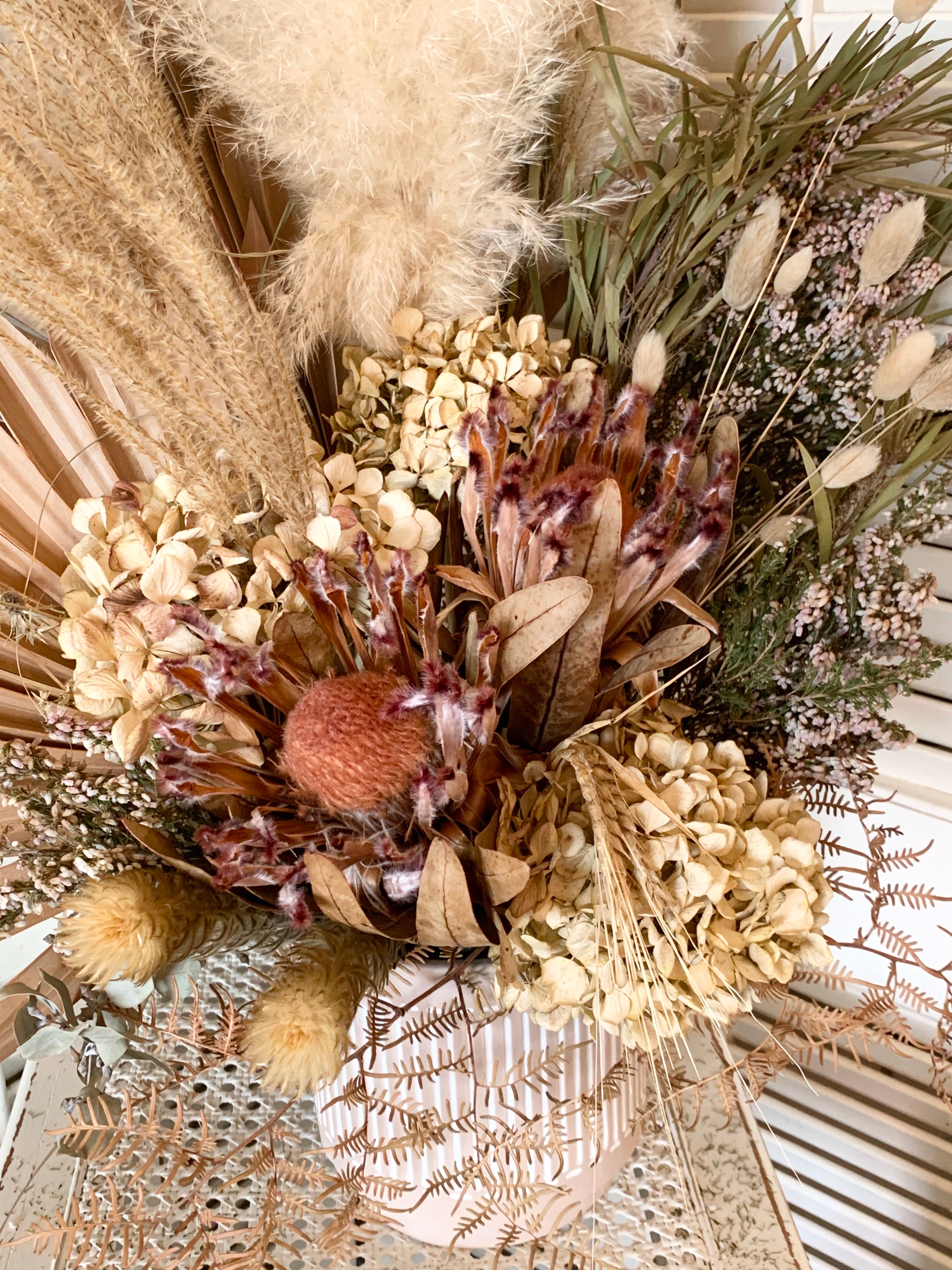 Dried Arrangement in Ceramic pot