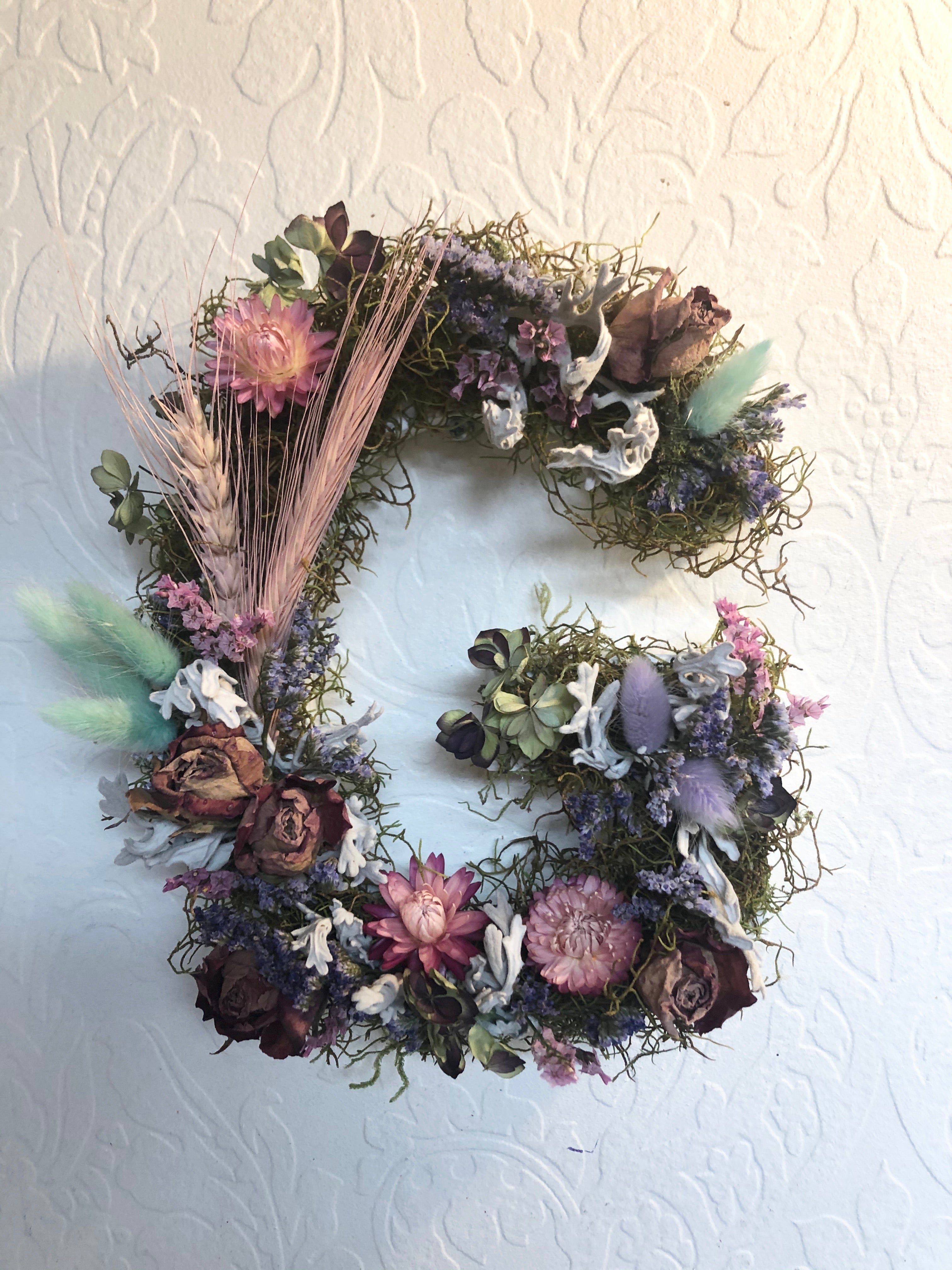 Dried Floral letters