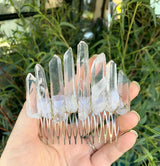 Quartz Crystal Hair Clip