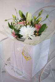Pretty Blush Posie in a vase